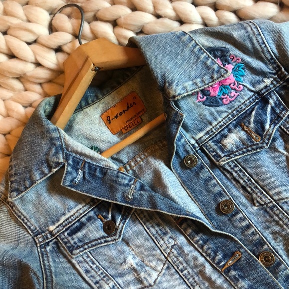 Embroidered Jean Jacket - Picture 3 of 3